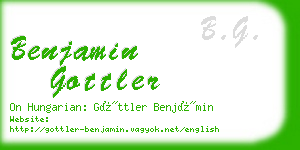 benjamin gottler business card